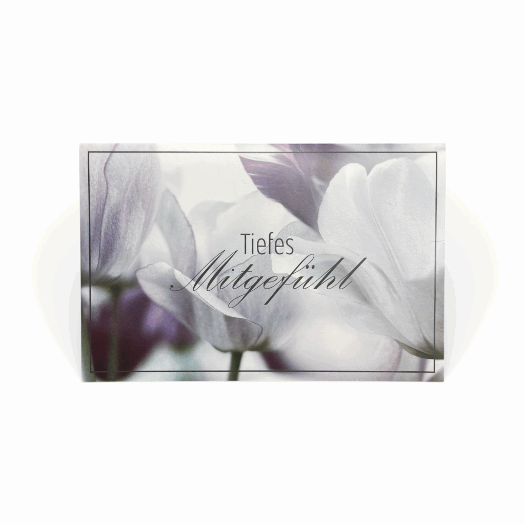 Grußkarte „Tiefes Mitgefühl“
