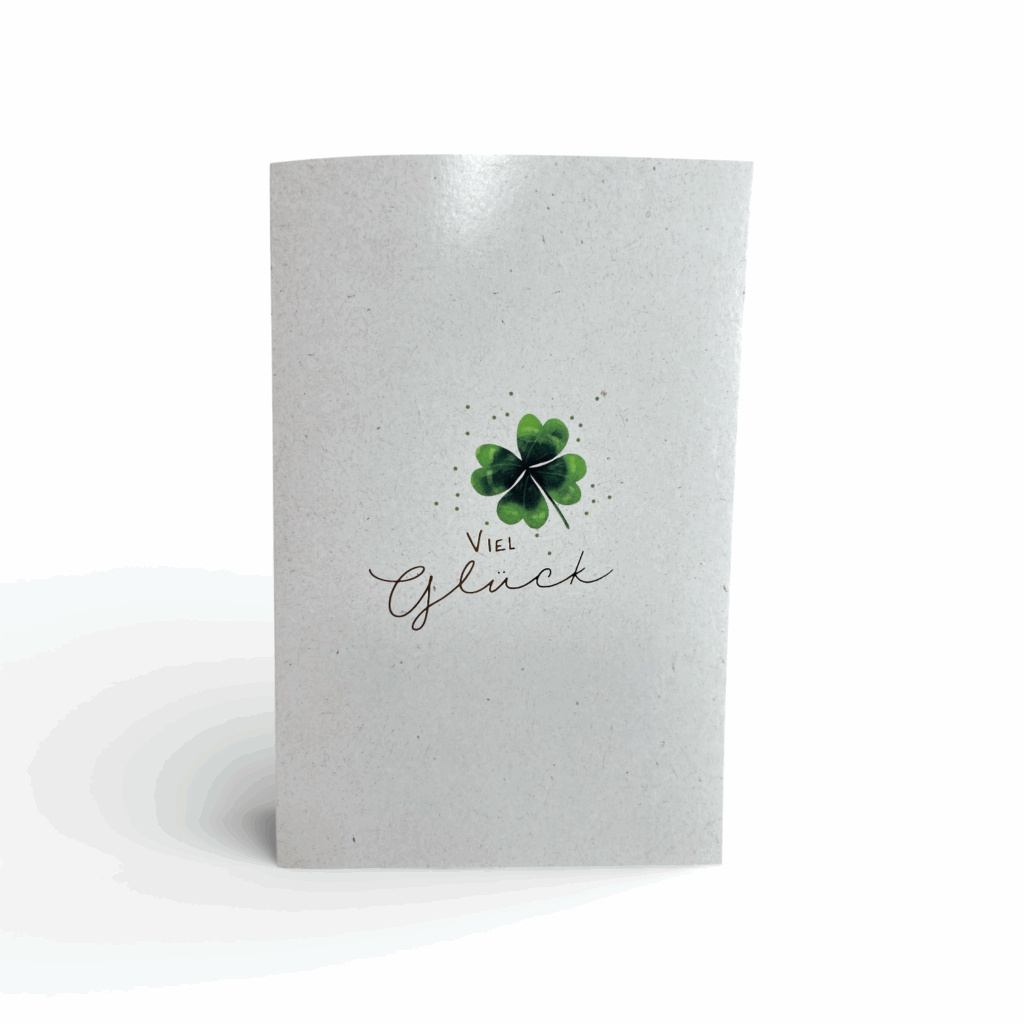 Grußkarte „Viel Glück“